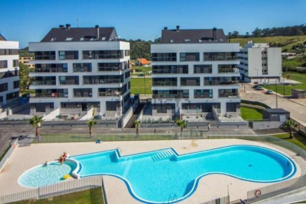 Apartamento Atico Miramar, Luanco Buitenkant foto